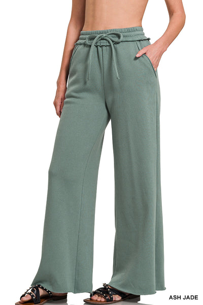 Fleece Wide Leg Sweatpants