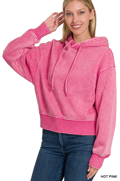 Bright Cropped Hoodie
