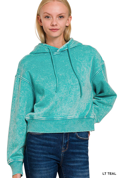 Bright Cropped Hoodie