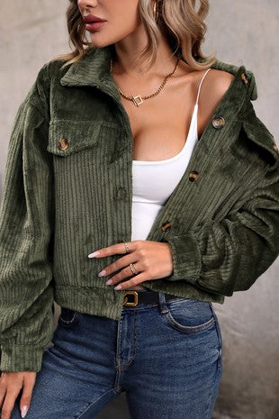 Olive Corduroy Jacket