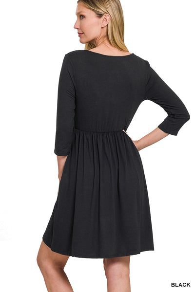 Black Wrap Dress