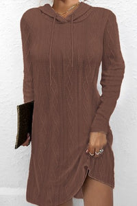 Textured Hoodie Tunic