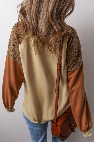 Autumn Color Block Top