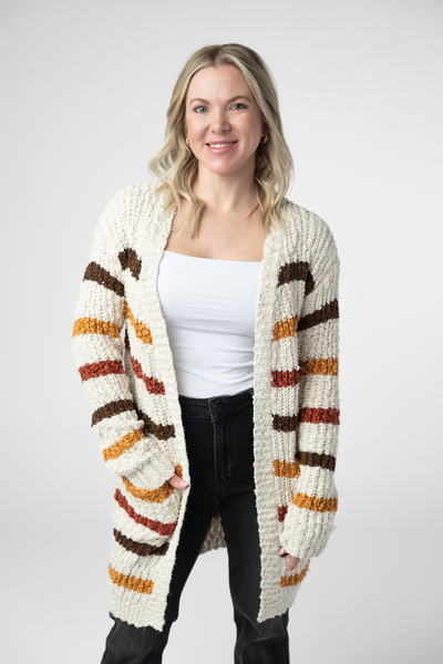 Harvest Stripe Cozy Cardigan