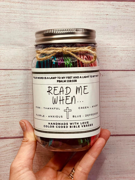 Read Me When Inspirational Jar