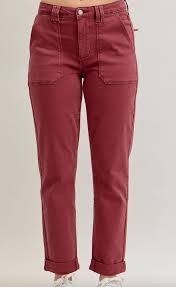 Judy Blue Burgundy Jeans