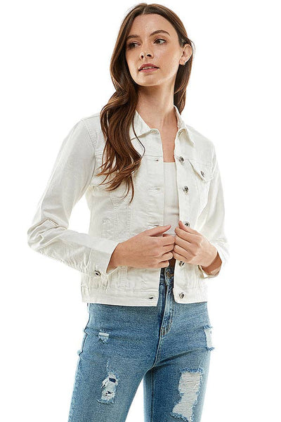 Classic White Denim Jacket