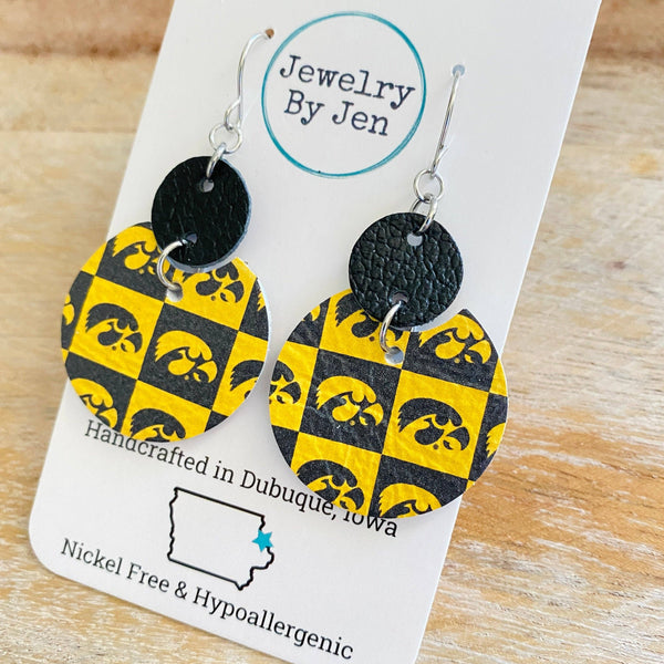 Iowa Hawkeyes Luna Earrings