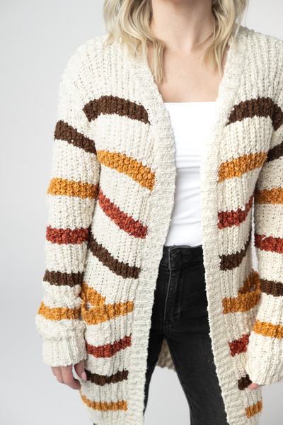 Harvest Stripe Cozy Cardigan