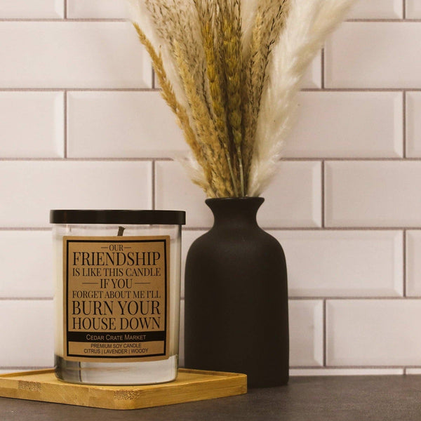 Our Friendship is Like This Candle - Best Friend Gift