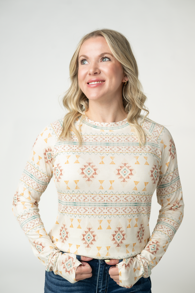Southwestern Sunset Long Sleeve Top