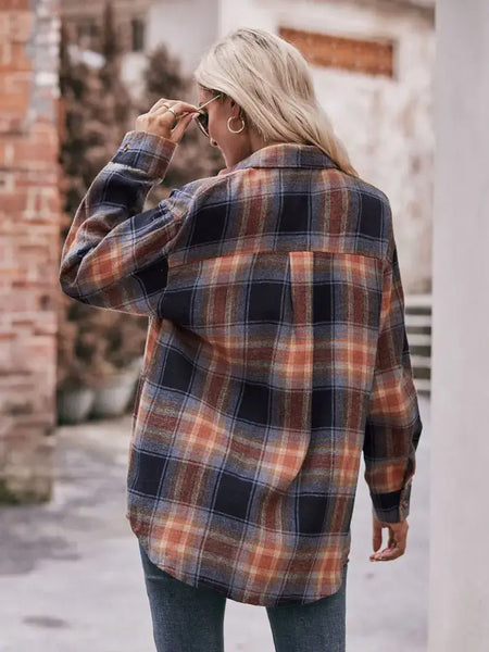 Oversized Plaid Button Down