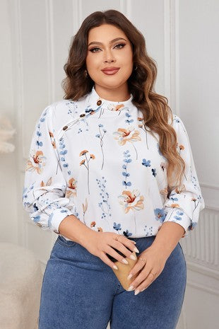 Ivory Floral Top