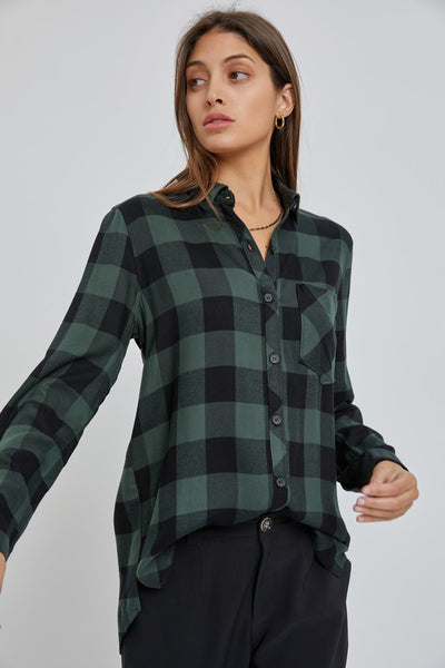 Hunter Green Plaid Flannel