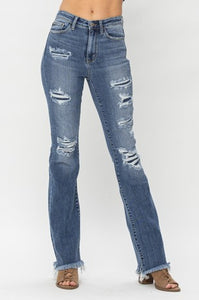 Judy Blue Patch Boot Cut Jeans