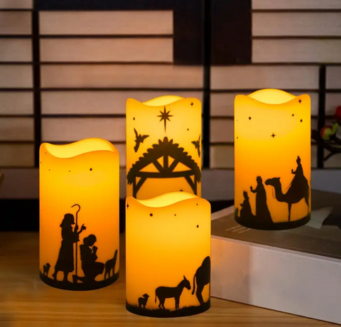 Nativity Candle Set