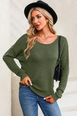 Olive Textured Sweater