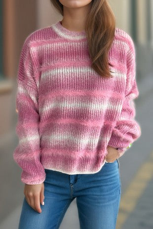 Pink Fuzzy Sweater