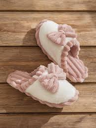 Bow Plush Slippers