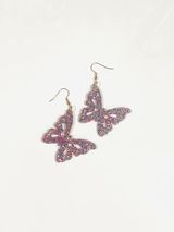 Glitter Butterfly Earrings