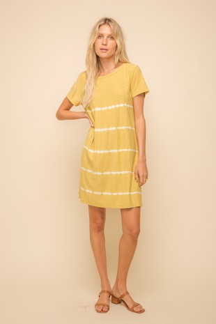 Mustard Tie Dye Dress