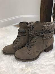 Very G Taupe Combat Boots