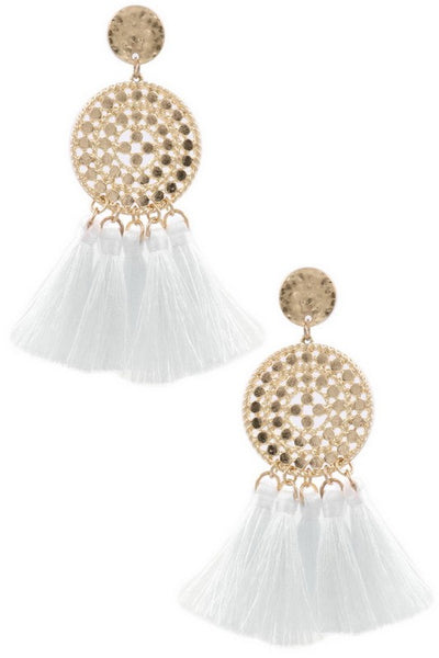 Gold Tassle Earrings