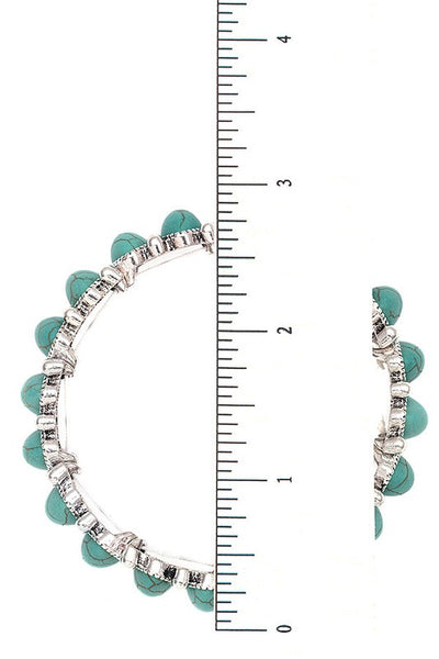 Oval Gemstone Stretch Bracelet | 2 Colors Available