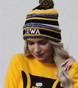 Hawkeye Spirit Pom Beanie