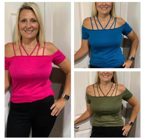 Strappy Shoulder Top