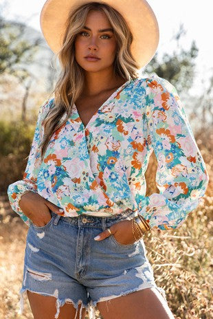 Floral Print Bodysuit