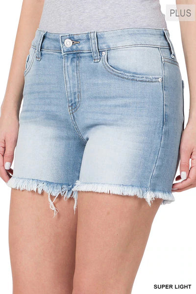 Frayed Hem Shorts